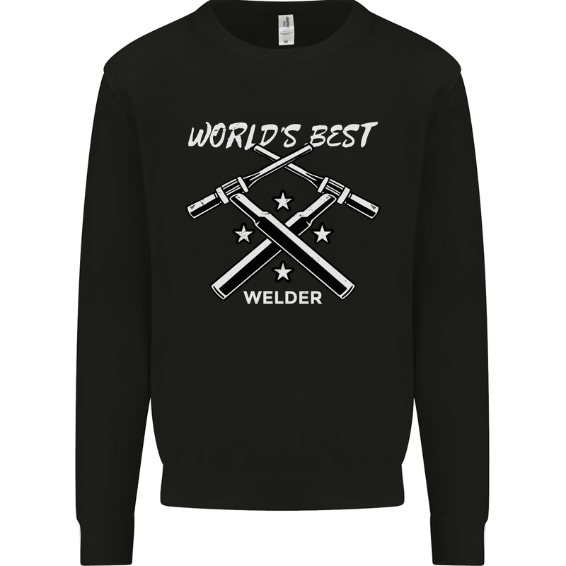 World's Best Welder Welding Kids Sweatshirt Jumper Black