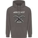 World's Best Welder Welding Mens 80% Cotton Hoodie Charcoal
