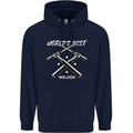 World's Best Welder Welding Mens 80% Cotton Hoodie Navy Blue