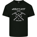 World's Best Welder Welding Mens Cotton T-Shirt Tee Top Black