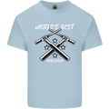 World's Best Welder Welding Mens Cotton T-Shirt Tee Top Light Blue
