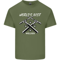 World's Best Welder Welding Mens Cotton T-Shirt Tee Top Military Green