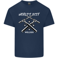 World's Best Welder Welding Mens Cotton T-Shirt Tee Top Navy Blue