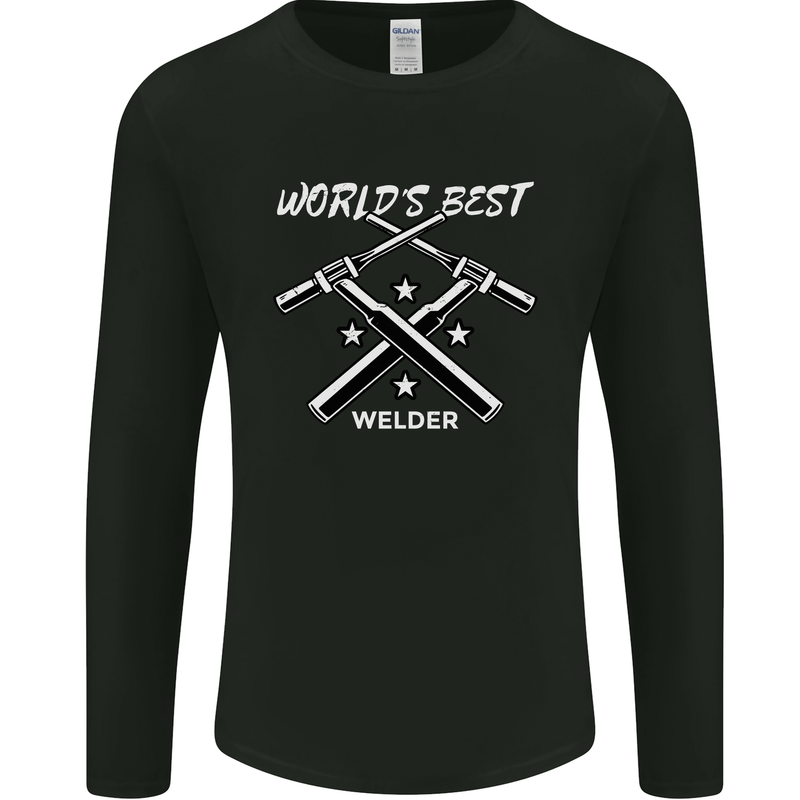 World's Best Welder Welding Mens Long Sleeve T-Shirt Black