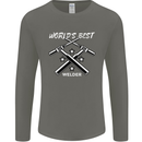 World's Best Welder Welding Mens Long Sleeve T-Shirt Charcoal