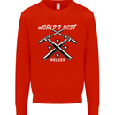 World's Best Welder Welding Mens Sweatshirt Jumper Bright Red