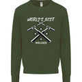 World's Best Welder Welding Mens Sweatshirt Jumper Forest Green