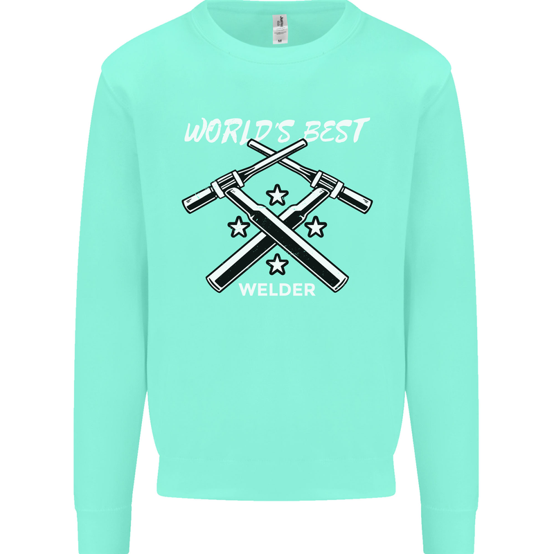 World's Best Welder Welding Mens Sweatshirt Jumper Peppermint