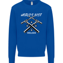 World's Best Welder Welding Mens Sweatshirt Jumper Royal Blue