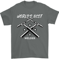 World's Best Welder Welding Mens T-Shirt 100% Cotton Charcoal