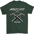 World's Best Welder Welding Mens T-Shirt 100% Cotton Forest Green