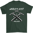 World's Best Welder Welding Mens T-Shirt 100% Cotton Forest Green