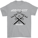 World's Best Welder Welding Mens T-Shirt 100% Cotton Sports Grey