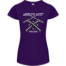 World's Best Welder Welding Womens Petite Cut T-Shirt Purple