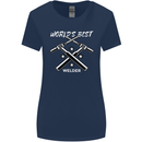 World's Best Welder Welding Womens Wider Cut T-Shirt Navy Blue