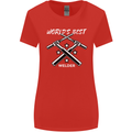 World's Best Welder Welding Womens Wider Cut T-Shirt Red