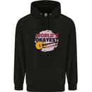 World's Okayest Guitar Player Funny Childrens Kids Hoodie Black