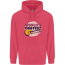 World's Okayest Guitar Player Funny Childrens Kids Hoodie Heliconia