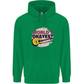 World's Okayest Guitar Player Funny Childrens Kids Hoodie Irish Green