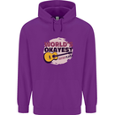 World's Okayest Guitar Player Funny Childrens Kids Hoodie Purple