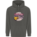 World's Okayest Guitar Player Funny Childrens Kids Hoodie Storm Grey