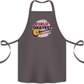 World's Okayest Guitar Player Funny Cotton Apron 100% Organic Dark Grey