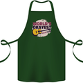 World's Okayest Guitar Player Funny Cotton Apron 100% Organic Forest Green