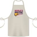 World's Okayest Guitar Player Funny Cotton Apron 100% Organic Natural