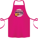 World's Okayest Guitar Player Funny Cotton Apron 100% Organic Pink