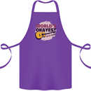 World's Okayest Guitar Player Funny Cotton Apron 100% Organic Purple