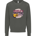 World's Okayest Guitar Player Funny Kids Sweatshirt Jumper Storm Grey