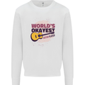 World's Okayest Guitar Player Funny Kids Sweatshirt Jumper White