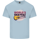 World's Okayest Guitar Player Funny Kids T-Shirt Childrens Light Blue