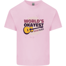 World's Okayest Guitar Player Funny Kids T-Shirt Childrens Light Pink