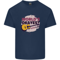 World's Okayest Guitar Player Funny Kids T-Shirt Childrens Navy Blue