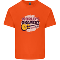 World's Okayest Guitar Player Funny Kids T-Shirt Childrens Orange