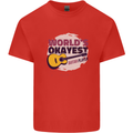 World's Okayest Guitar Player Funny Kids T-Shirt Childrens Red