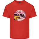 World's Okayest Guitar Player Funny Kids T-Shirt Childrens Red