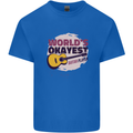 World's Okayest Guitar Player Funny Kids T-Shirt Childrens Royal Blue
