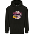 World's Okayest Guitar Player Funny Mens 80% Cotton Hoodie Black