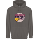World's Okayest Guitar Player Funny Mens 80% Cotton Hoodie Charcoal