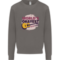 World's Okayest Guitar Player Funny Mens Sweatshirt Jumper Charcoal
