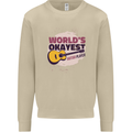 World's Okayest Guitar Player Funny Mens Sweatshirt Jumper Sand
