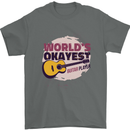 World's Okayest Guitar Player Funny Mens T-Shirt Cotton Gildan Charcoal