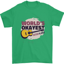 World's Okayest Guitar Player Funny Mens T-Shirt Cotton Gildan Irish Green