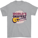 World's Okayest Guitar Player Funny Mens T-Shirt Cotton Gildan Sports Grey