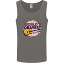 World's Okayest Guitar Player Funny Mens Vest Tank Top Charcoal