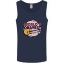 World's Okayest Guitar Player Funny Mens Vest Tank Top Navy Blue