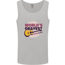 World's Okayest Guitar Player Funny Mens Vest Tank Top Sports Grey