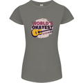 World's Okayest Guitar Player Funny Womens Petite Cut T-Shirt Charcoal